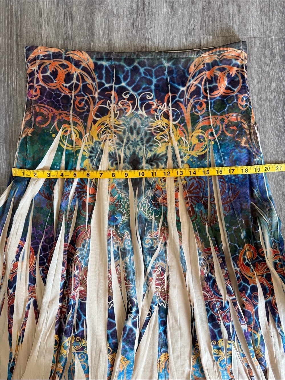 ONE WORLD Micro Mesh Graphic Skirt - Picture 8 of 10